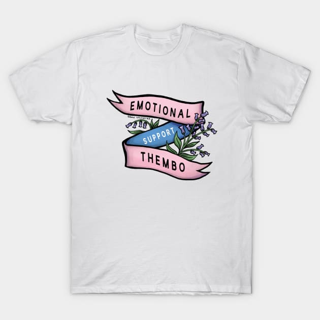 emotional support thembo T-Shirt by swinku